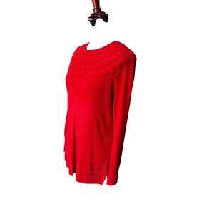 Fabulous red Nautica sweater tunic style